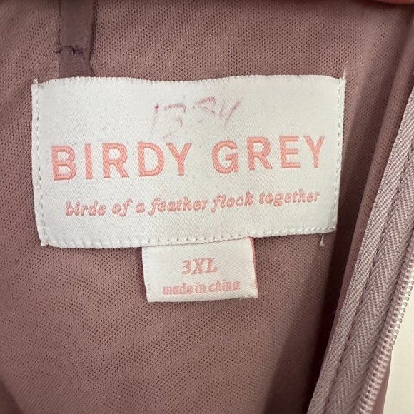 Birdy Grey Gwennie Bridesmaid Dress - Dark Mauve - Picture 3 of 7